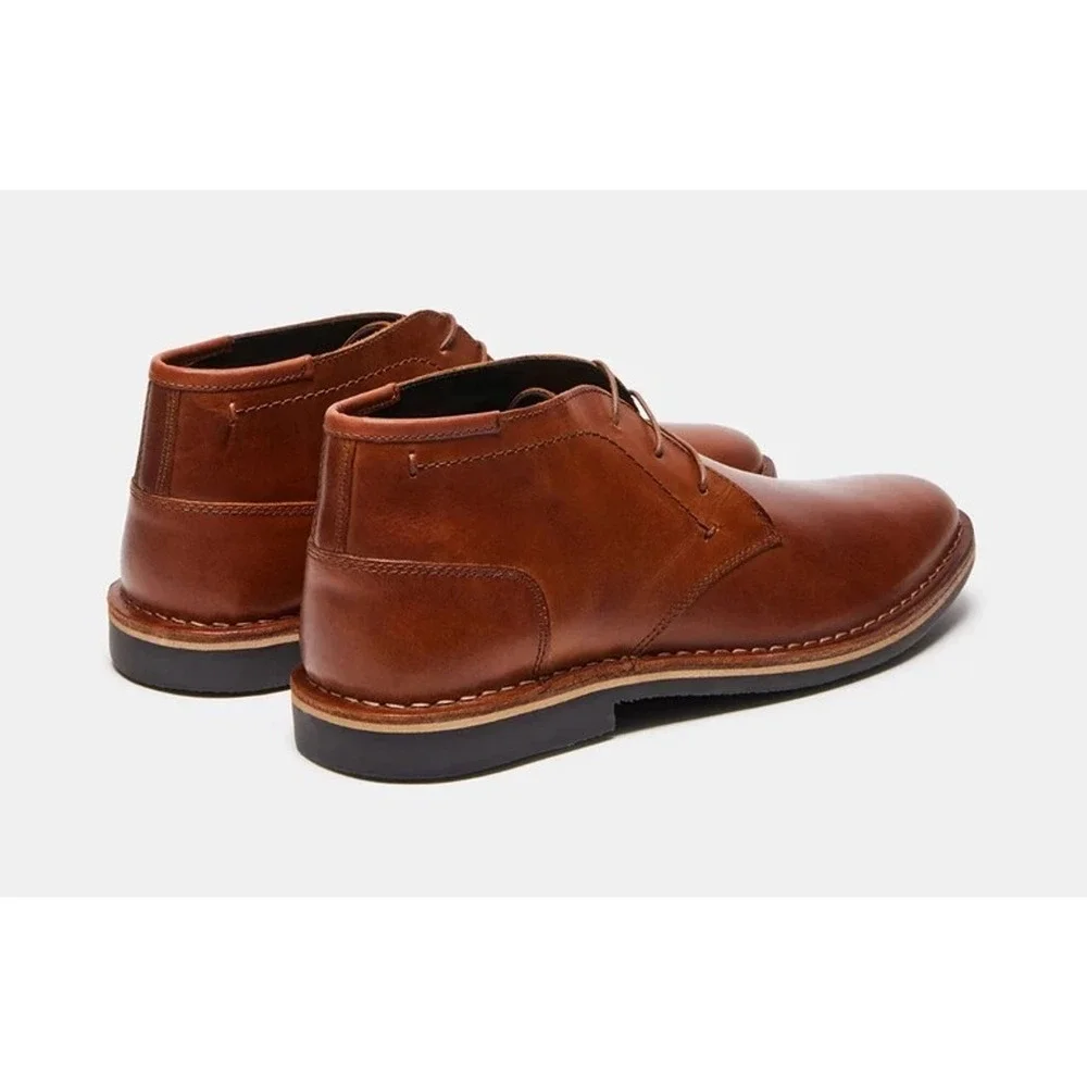 Brand New Men's Steve Madden P-Symin Chukka Boots Color Cogna 9.5 New With Box!